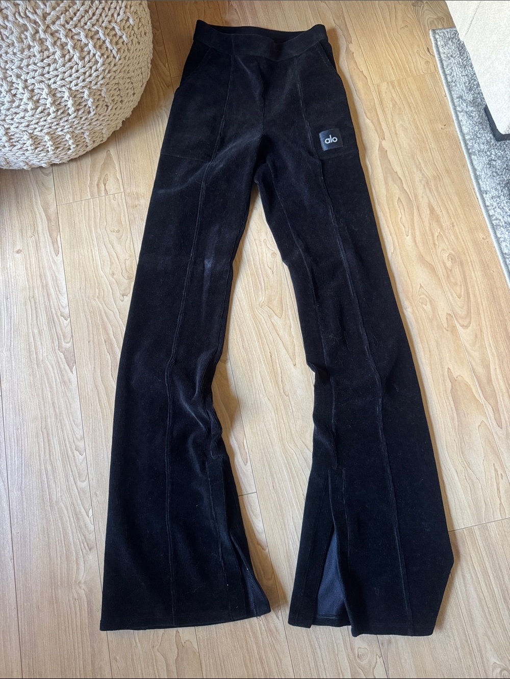 ALO Yoga Black Flared Leggings
